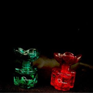 2 mini fragrance parfume perfume oscar de la renta